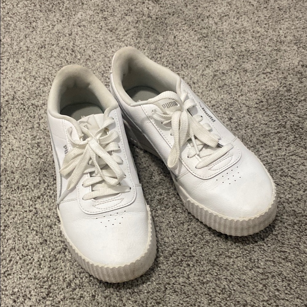 Puma All-White Casual Sneakers